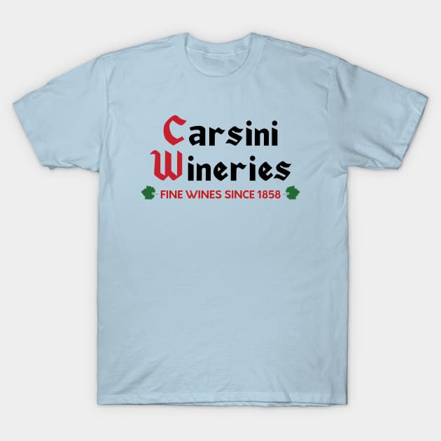 Columbo Carsini WIneries large print logo T-Shirt by thecolumbophile